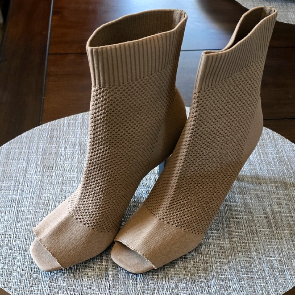 MIA Tan Knit Boots